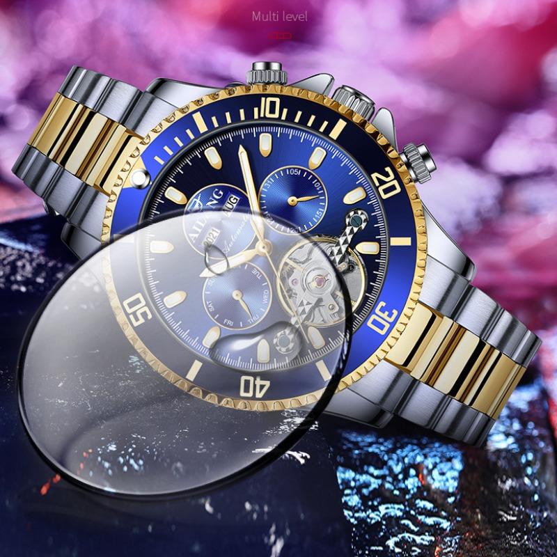 Nové hodinky AILANG Vodotěsné Multifunkční automatické mechanické hodinky Pánské hodinky Water Ghost