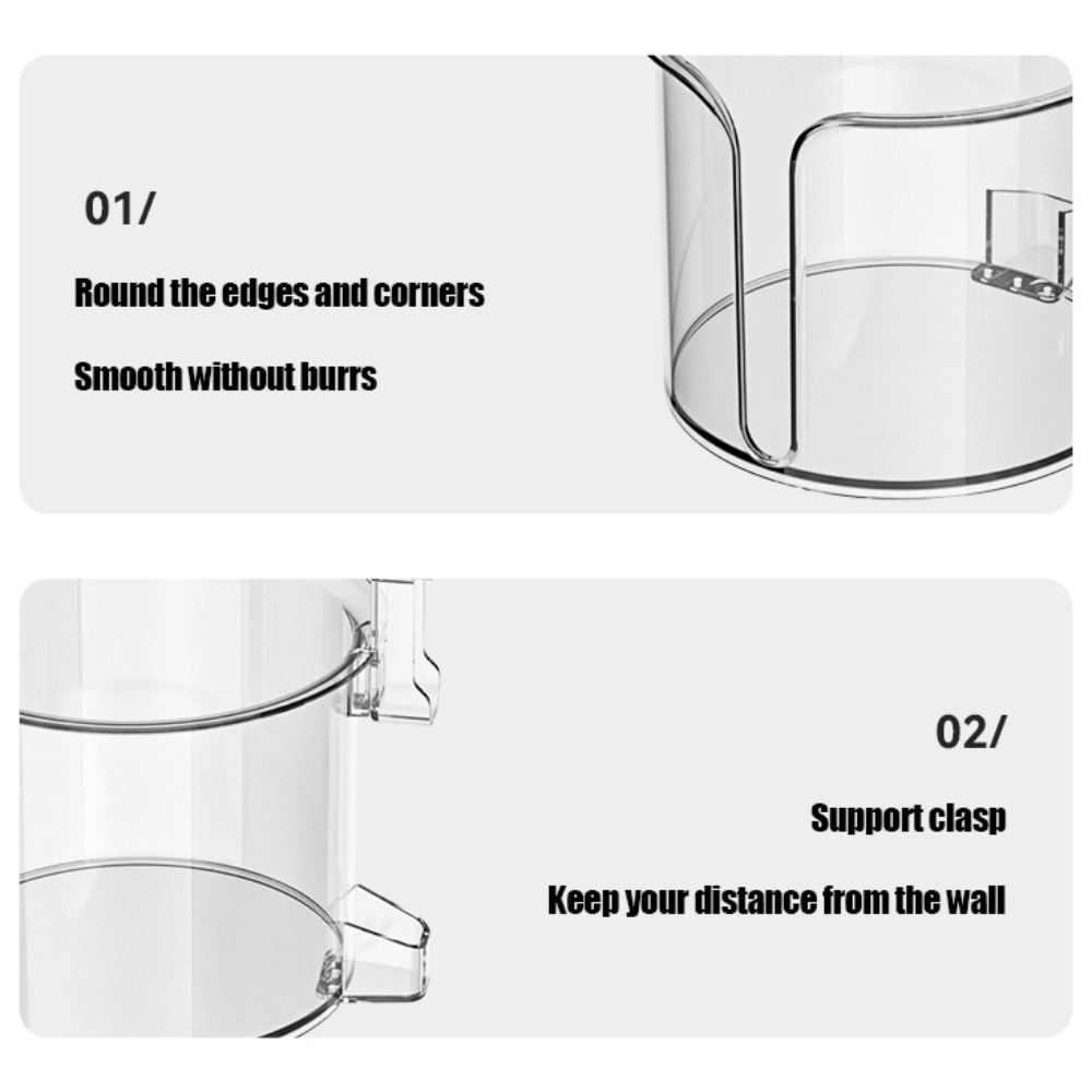 Suction Cup Roll Paper Towel Holder Large Capacity Tissue Holder Toilet Paper Holder Hotel