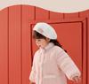Girls' Winter Cotton Jacket: Plush-Padded Coat for Stylish 3-Year-Olds