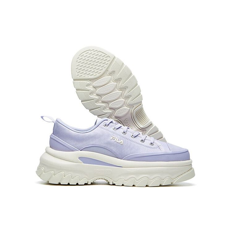 FILA Lava Comfortable Canvas Low-Top Lifestyle Sneakers Women sneakers Stone-Purple F12W124155FPR