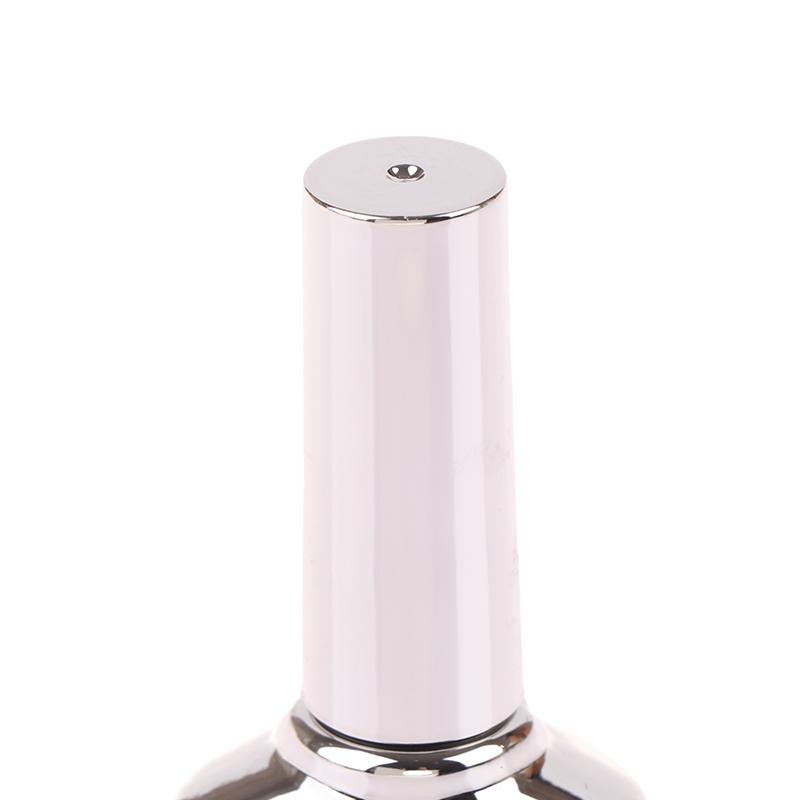 Prázdná sklenička na gel na nehty 15 ml Lahvičky na lak na nehty Elektroplátované stříbrné barvy Lahvičky na balení oleje pro krásu nehtů Nádobky na gel na nehty