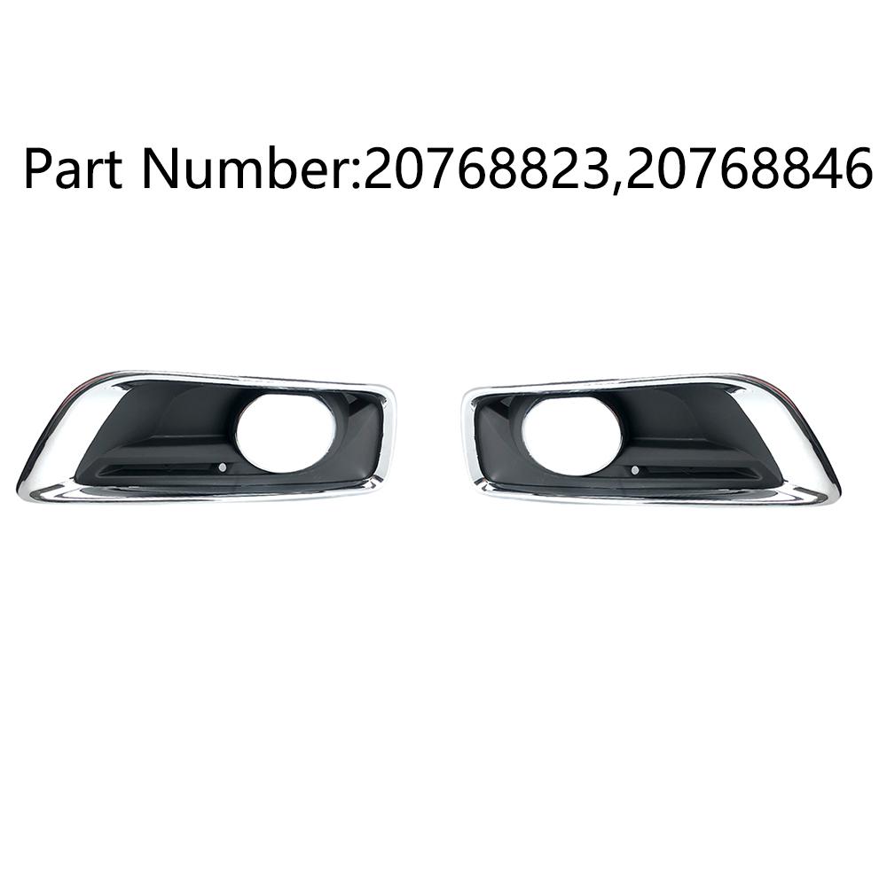 Pair Fog Light Cover Grille Bezel Trim ABS For Chevy Malibu 2012 2013 2014 2015