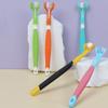Dog Toothbrush Three Sided Pet Toothbrush Oral Cleaning Three Headed Brush for Dog Teeth Cleaning Soft Hair Dogs Toothbrushes