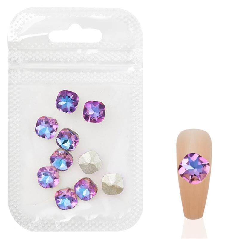 10pcs 3D Nail Charms Pointed Bottom Nail Rhinestones for Nail Decoration Nails Art Projects Embellishments Crafts
