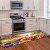 Colorful Floral Kitchen Long Carpet Bedroom Living Room Dining Room Flannel Floor Mat Simple Porch Entrance Anti Slip Rug