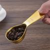2Pcs Stainless Steel Coffee Scoop Measuring Spoon Short Handle Tablespoon for Coffee Milk Powder Fruit Powder