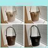 Pu Water Bucket Bag For Women With Zipper Closure And Cell Phone Pocket For Casual Daily Use