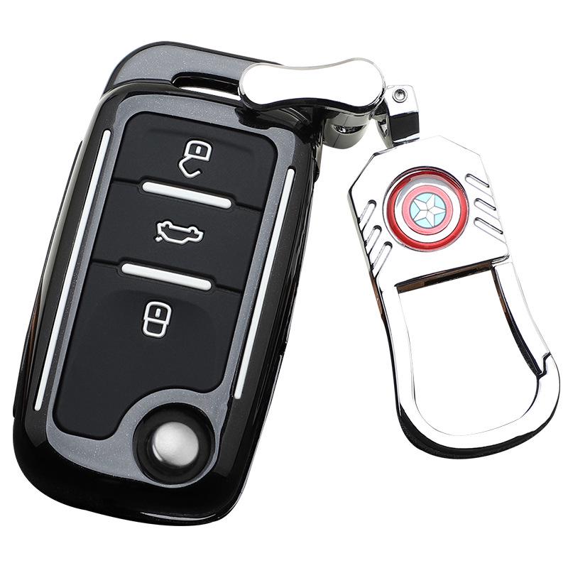 Volkswagen Key Case: Stylish Design with Buckle & Personalized Decoration