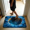 Covoraș de podea Iluzie optică 3D Efect de gaură realist Covoraș de ușă Covoraș interactiv pentru animale de companie Decorare living hol intrare