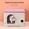 All-Season Rainproof Enclosed Cat & Dog House Shelter