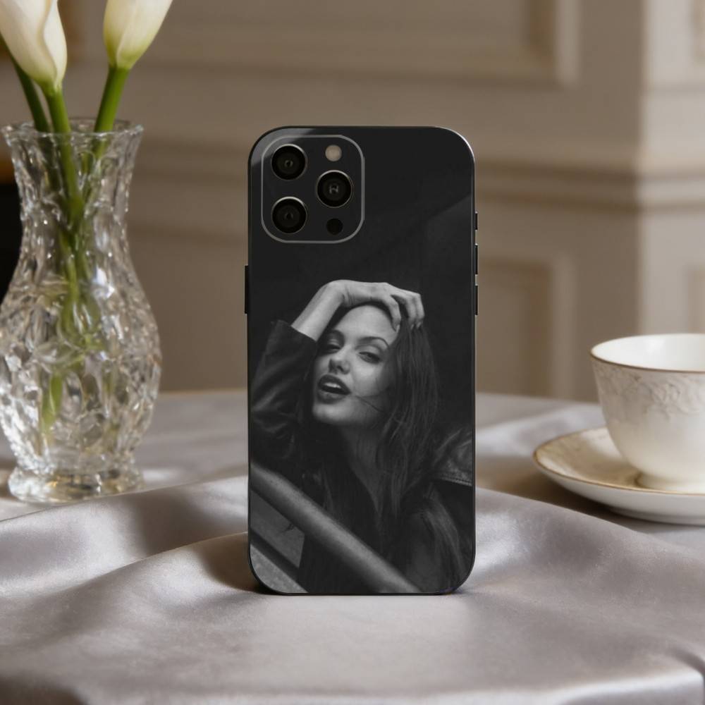 Bold A-Angelina J-Jolie Actress Phone Case For iPhone 17pro, 16,15,14,13,12,11 X XR Plus,Others Soft Black Cover