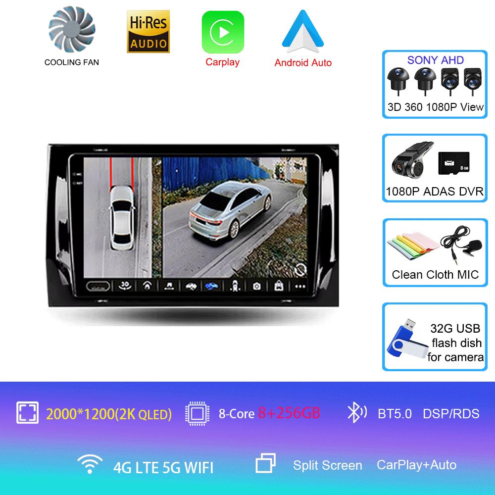 Car Radio Android 14 Carplay Auto For Skoda Kodiaq 2016 - 2021 Karoq NU7 2017 - 2021 Multimedia GSP 2Din Video DVD Player Stereo