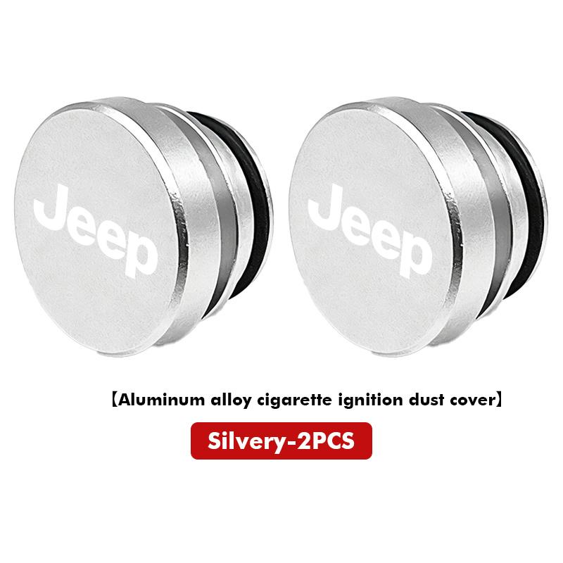 Car Cigarette Lighter Cover Dust Proof Decoration Cap For Jeep Cherokee Wrangler JK Gladiator Compass Renegade Patriot AJZ1