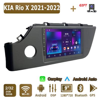 Android Carplay Car Radio For KIA Rio X 2021-2022 Multimedia Player Head Unit Stereo GPS Navigation BT WIFI 2+32GB