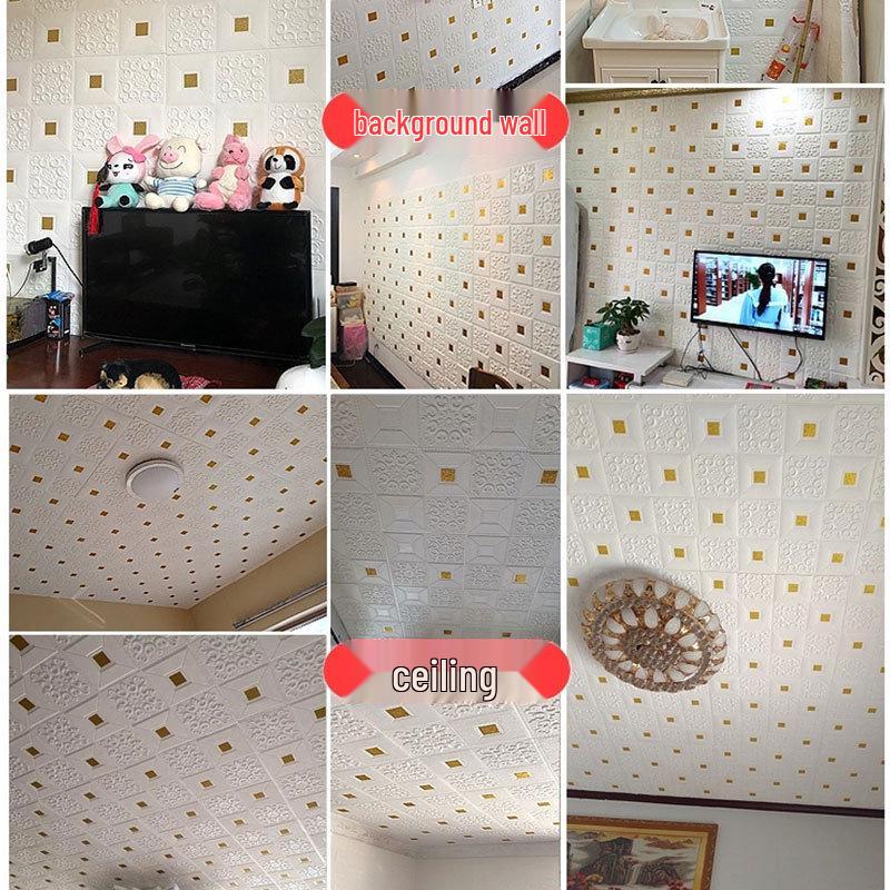 3D Waterproof Self-Adhesive Bedroom Wallpaper for Home Decoration