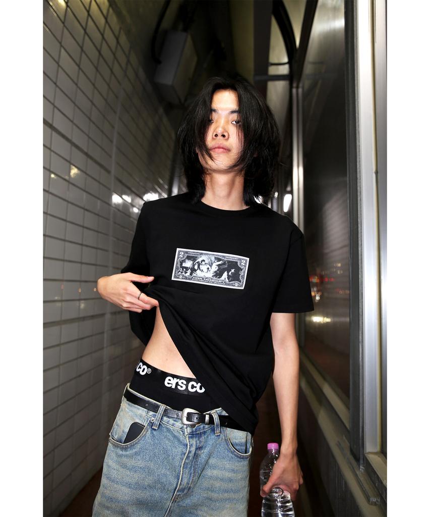 Ialeseuko Dollar Logo T-Shirt_Black