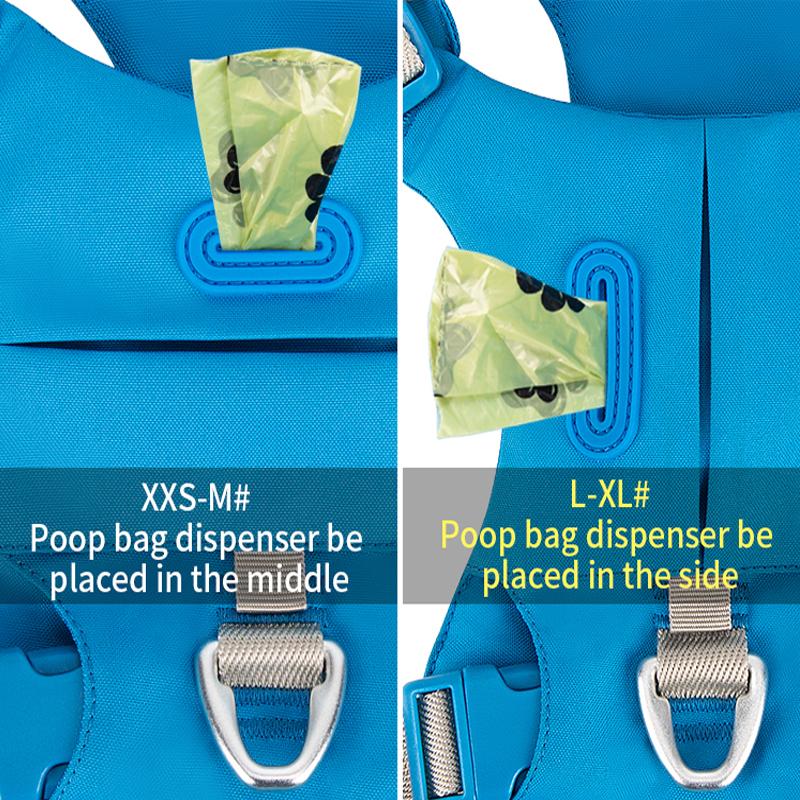 Haustiergeschirr Zugfrei Nylon Reflektierend Hundetaschengeschirr Verstellbar Bequem Kontrolle Training Spaziergang Welpe Hundezubehör