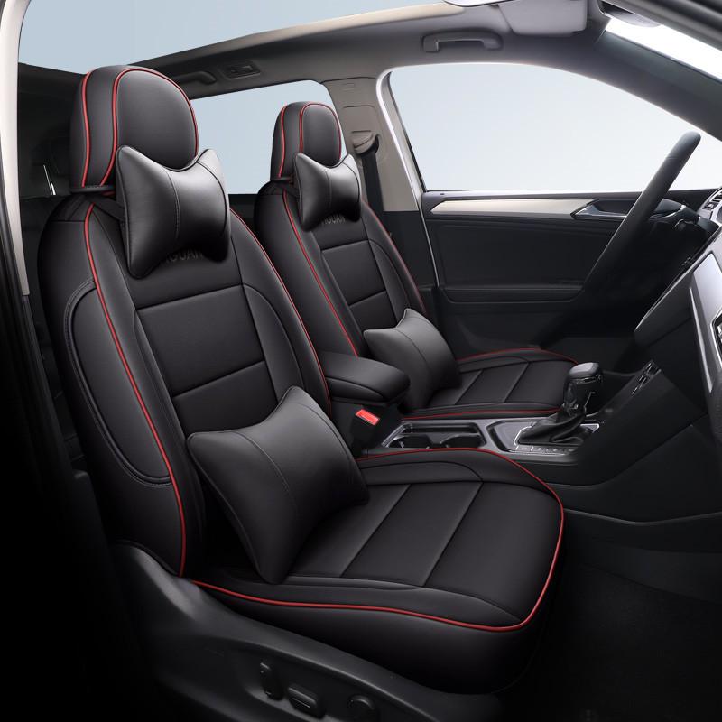 Yue Four Seasons Universal Car Seat Cover, Full Surround, Wear-Resistant, Five-Seat Leather