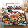 Inazuma Eleven GO Beddengoed Set Dekbedovertrek + 2 Kussenslopen Sport Voetbal Anime Raimon Teamgeest Beest Slaapkamer Decoratie