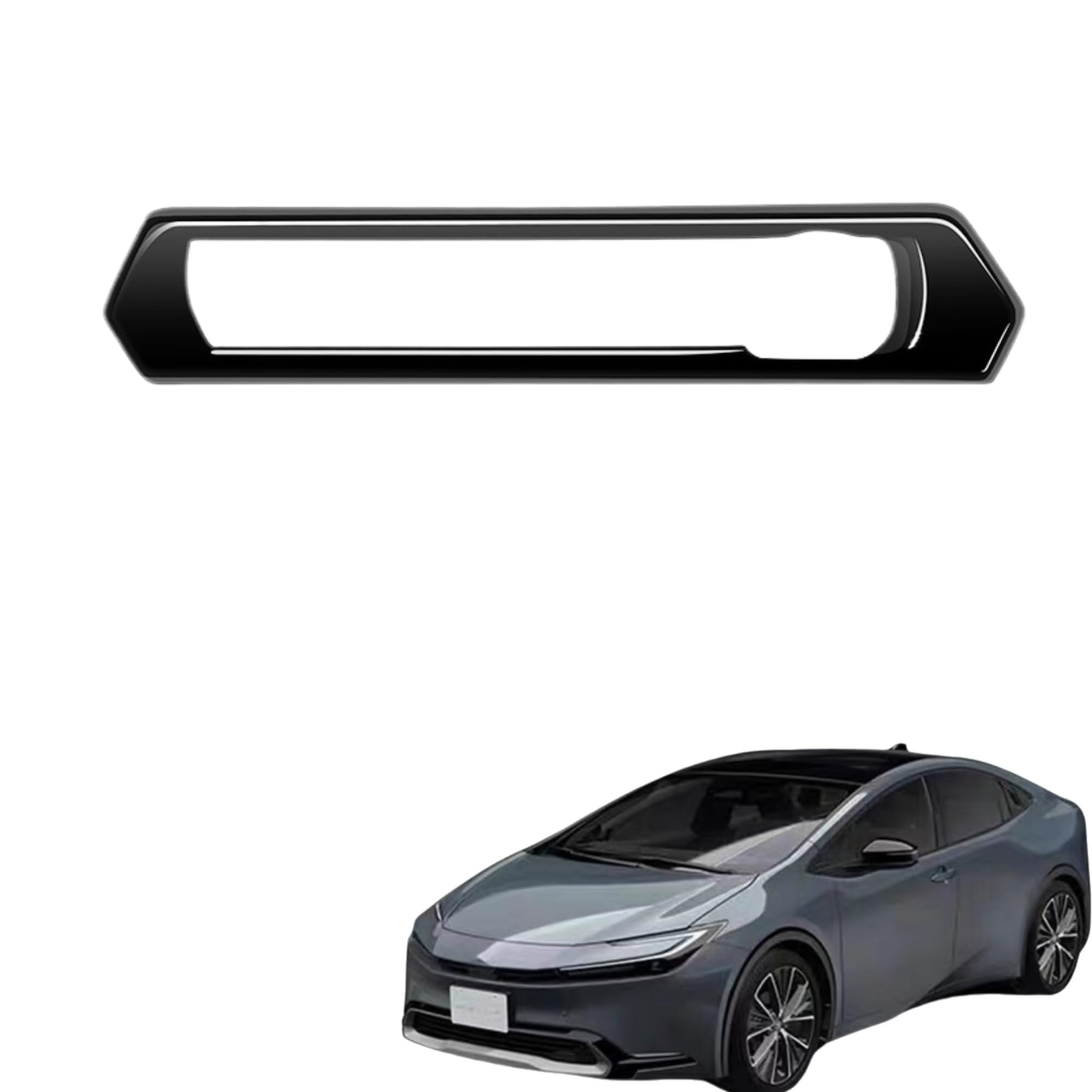 

EopTatoo Custom Parts Accessories for the New Prius 60 Console USB Charging Panel Cover Garnish Interior Goods & Series - Dress-up (Piano Black)