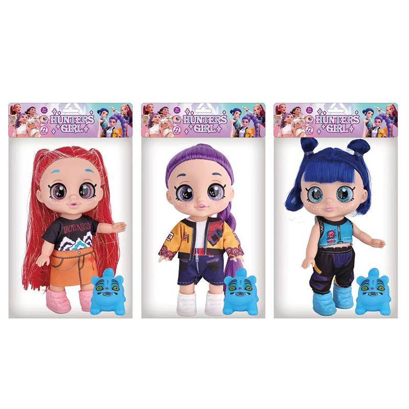 Kpop Demon Hunters Rumi Mira Zoey Mini Figure Plastic Toy With Weapons For Fans And Kids