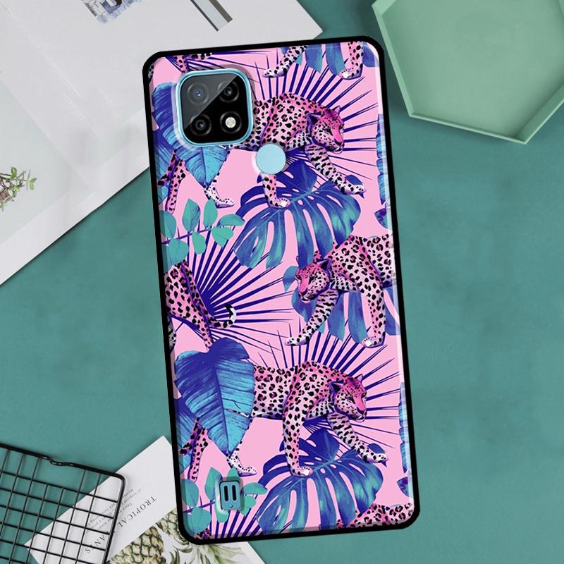Vintage Leaves Flower For OnePlus 10 Pro 9 Pro 8T 9R Nord2 Case For Realme 9 8 Pro 8i 9i C35 GT Neo 2 3 Master