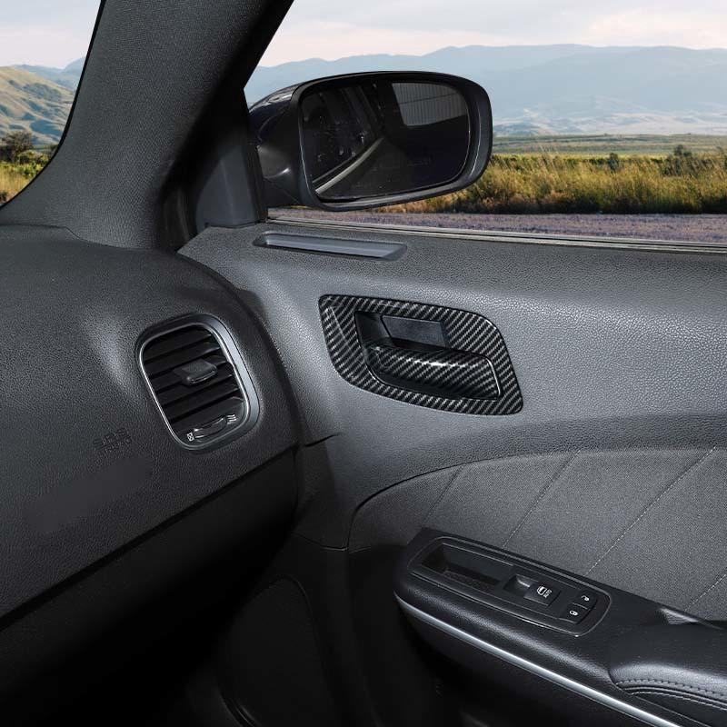  ABS Interior Door Handle Decoration Protective Cover Sticker Fit For Dodge Charger For 300C 2011 Up Exterior Accessories
