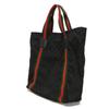 Used 9539 GG Canvas Tote 189669 7924 A4 Cotton Calfskin Web Stripe Green Red Logo Embossed Black Unisex from Japan
