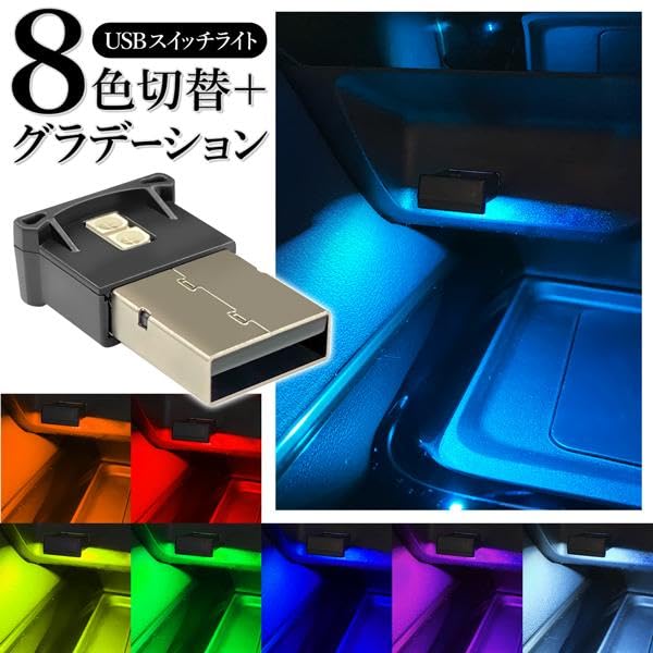 Rise Japan Car USB Type-A Illumination Hand Light Footlight Custom