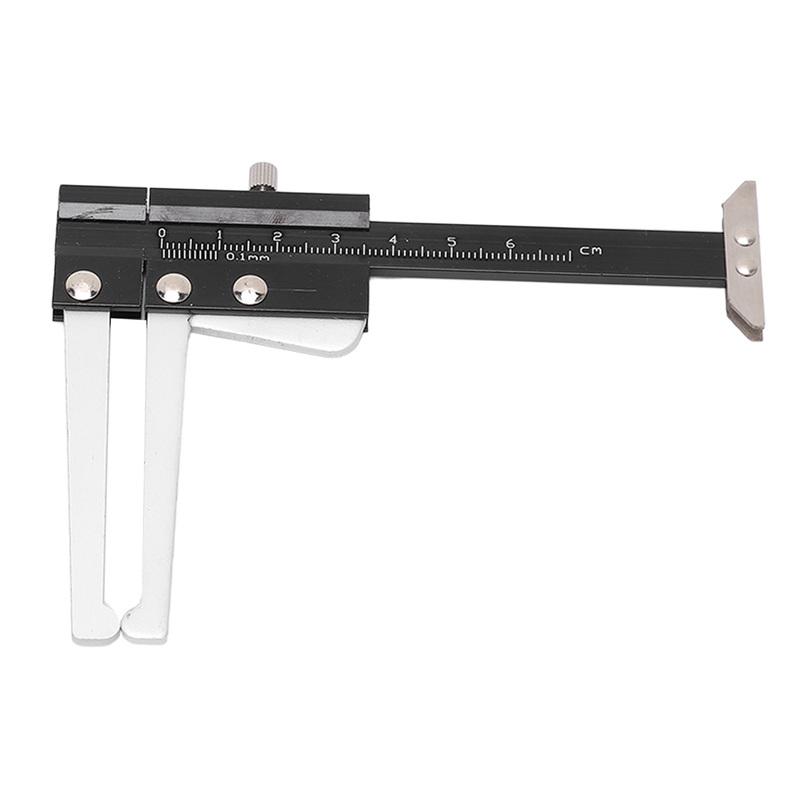 Brake Disc Depth Gauge Caliper 0.1mm Accuracy Metric 0‑60mm Portable Brake Disc Depth Measuring Ruler Compact Auto Repair Tool