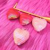 Chic Reflective Sequin Heart Dangle Earrings - Childlike Nightclub Fashion with Ear Hooks