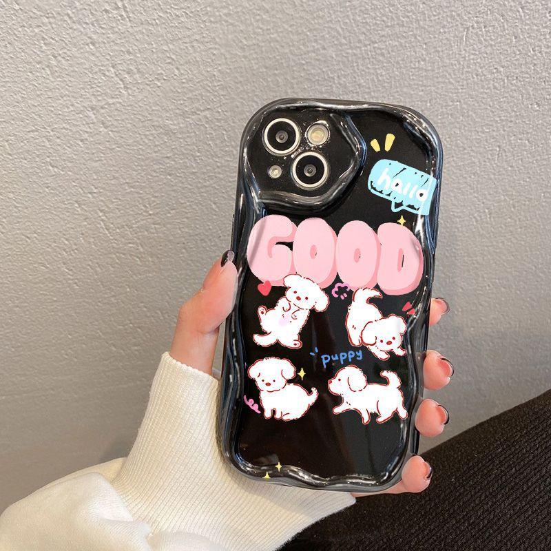 Letter Puppy Suitable for iPhone17promax Phone Case Apple 15/16 Wave 14 Premium 13 Case