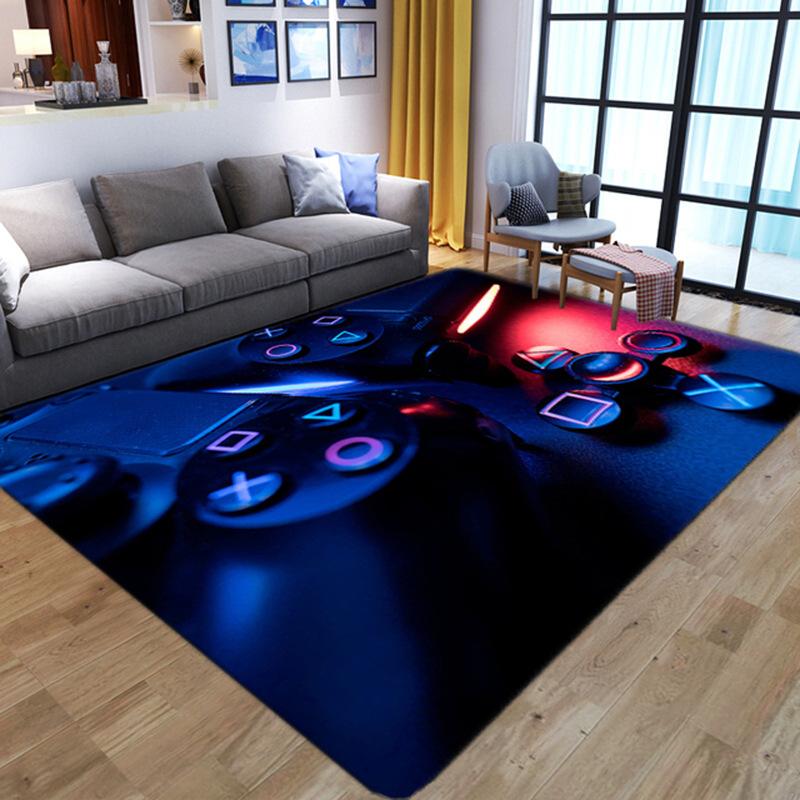 Game Console Carpet for Household Gaming Room Area Cloakroom Bedroom Bedside Soft Big Size Mats Coffee Tables Decor Foot Rug