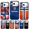 Norwegen Flagge Handyhülle für iPhone 17 Air 16e 15 14 13 Pro Max Rückabdeckung für 12 11 Pro Coque