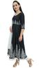 Atasi Digital Printed Black Moss Georgette Long Anarkali Suit Womens Clothing -