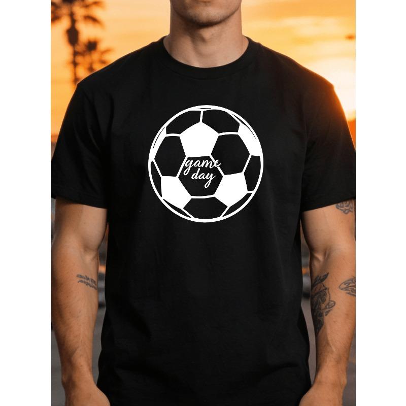 

European sizes Football Wing Flame-Shaped Decorative Print T-Shirt, Summer, Crew Neck Short-Sleeved T-Shirt, Casual Everyday Top, Mens Clothing.Png 4XL чорний