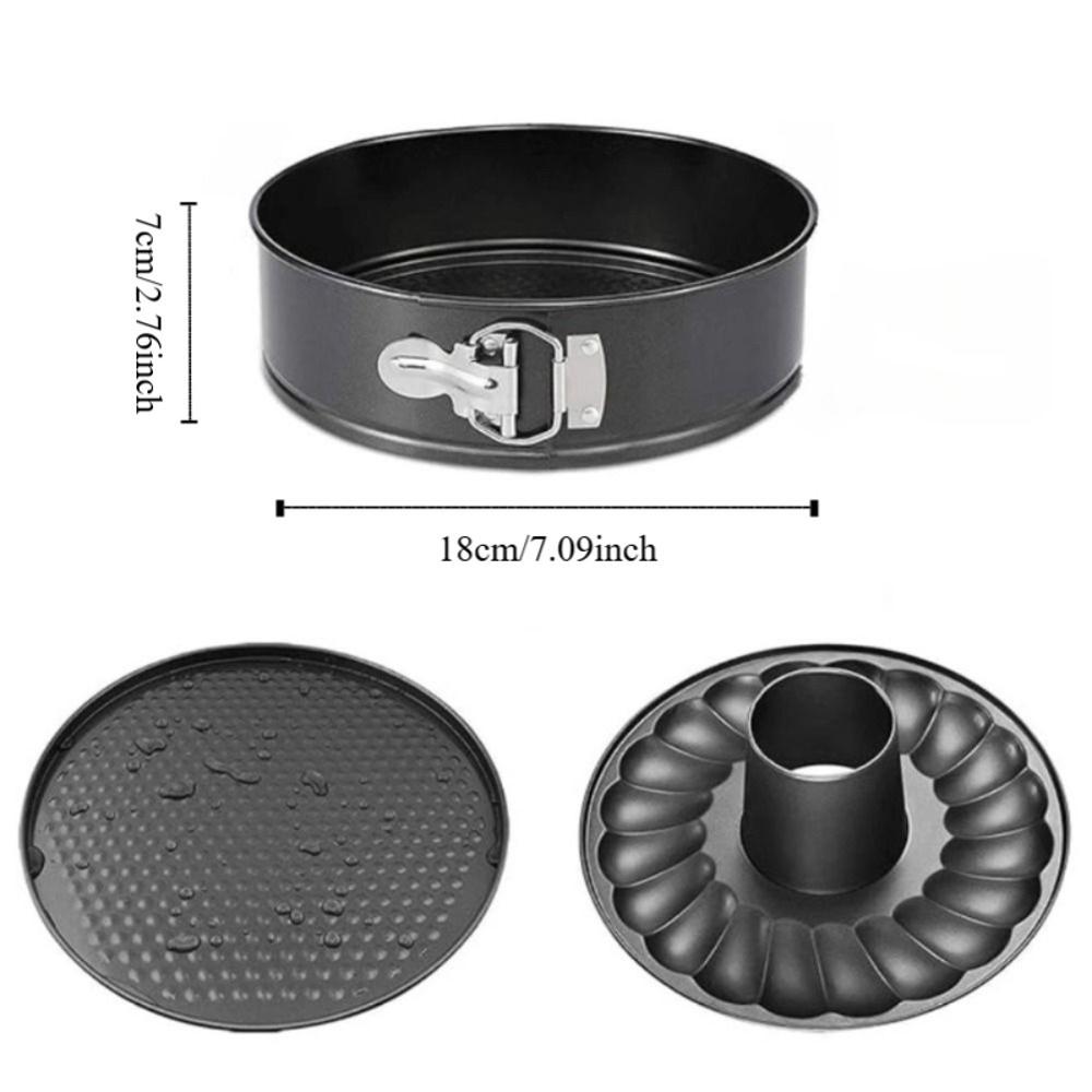 with Buckle Springform Cake Pan Detachable Bottom Cheesecake Mold 7 in Chiffon Cake Pan  Bread