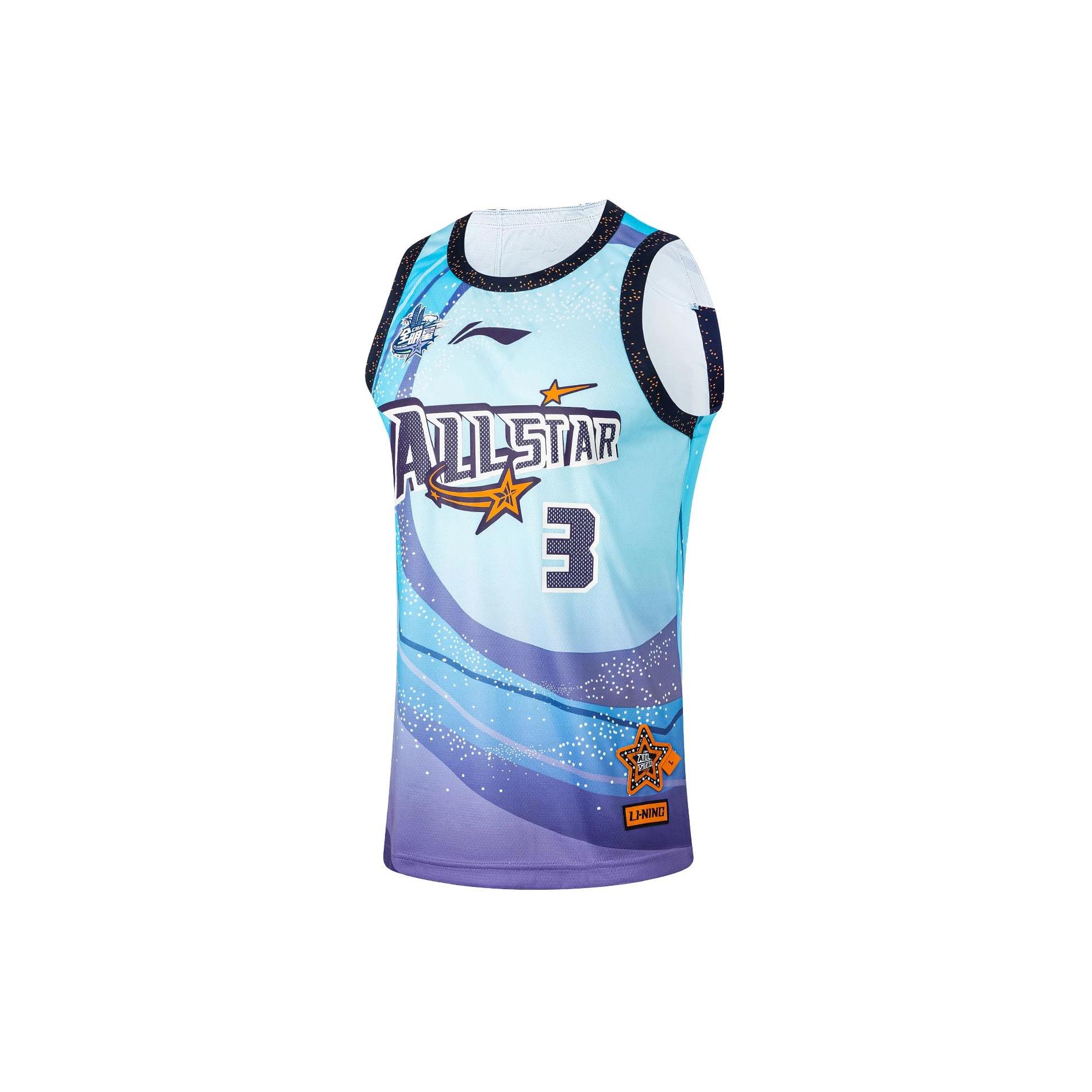 Li Ning CBA Collection Basketball Jersey Men s Wave Blue AAYU247-1 XXL