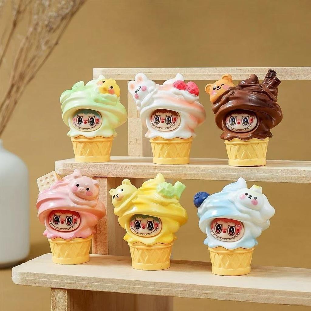 Cute  Ice Cream Cone Ice Cream Trinket Resin Handicraft Desktop Car Trinket