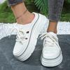 Fashion 2025 Brand Shoes Female Closed Toe Women's Slippers Fashion Front Lace-up Outdoor Casual Best Seller New Sweet Platform Slippers