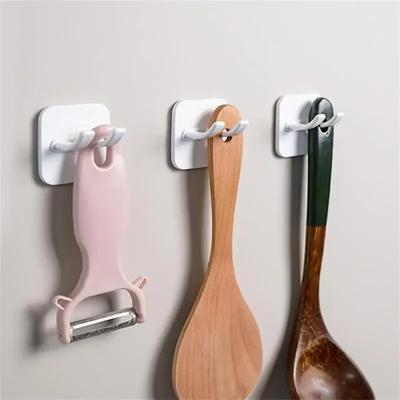 Bathroom Hook Kitchen Self-adhesive Hook Seamless Strong No Need To Punch Living Room Wall Hanging Home Furnishings Accessories