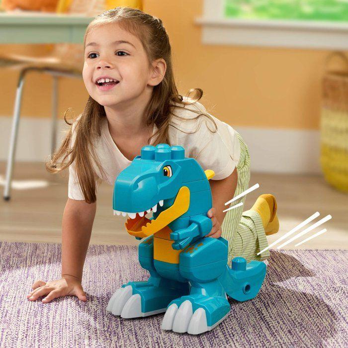 Jeu de construction - MEGA BLOKS - Dino JMK85 - 3 en 1 - 22 pièces - Transformable