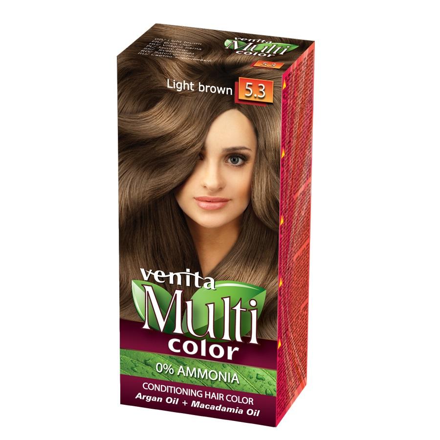 Crème Colorante Experte Venita, Spectre Brun Clair, 120ml