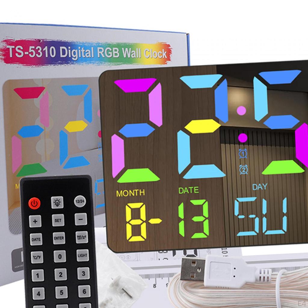 Wecker Digital Desktop Multifunktional Temperaturmesser Wanduhr für Küche