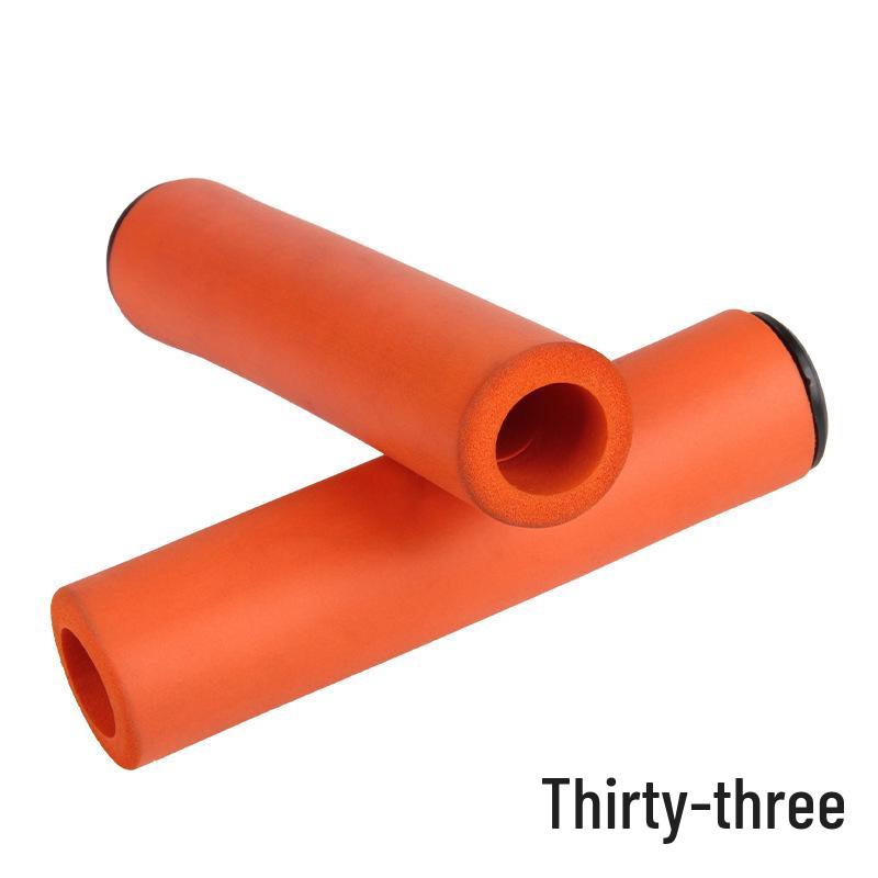 

Shock-Absorbing Non-Slip Silicone Mountain Bike Handlebar Grips Packaged - One Pair Price оранжевый