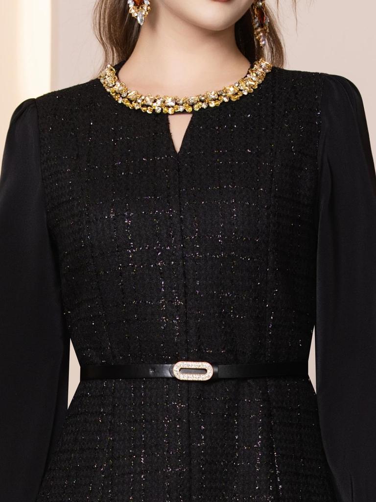 Zhi Li Elegant Hepburn-Style A-Line Dress for Tall Women - 2026 Spring Collection