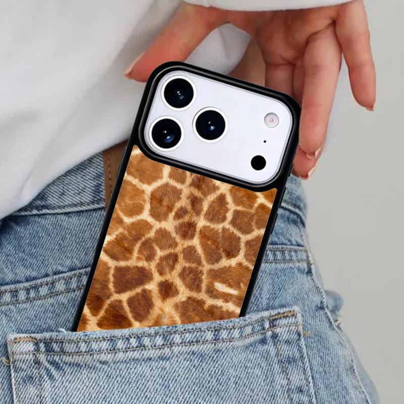 Giraffe Skin Pattern Phone Case for iPhone 16e 15 14 13 12 17 Pro Max Plus Air 17pro Cover Coque