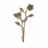 Golden Finish Leaf Shaped Wall Hooks Sturdy Alloy Stable Structure Alloy Wall Hooks Elegant Design Strong Bearing