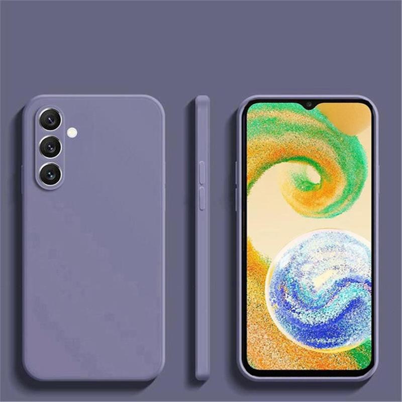 Case For Samsung Galaxy A04s Luxury Soft Square Liquid Silicone Phone Cases for Samsung A04s A04 S galaxyA04s Shockproof 360 Protective TPU Cover