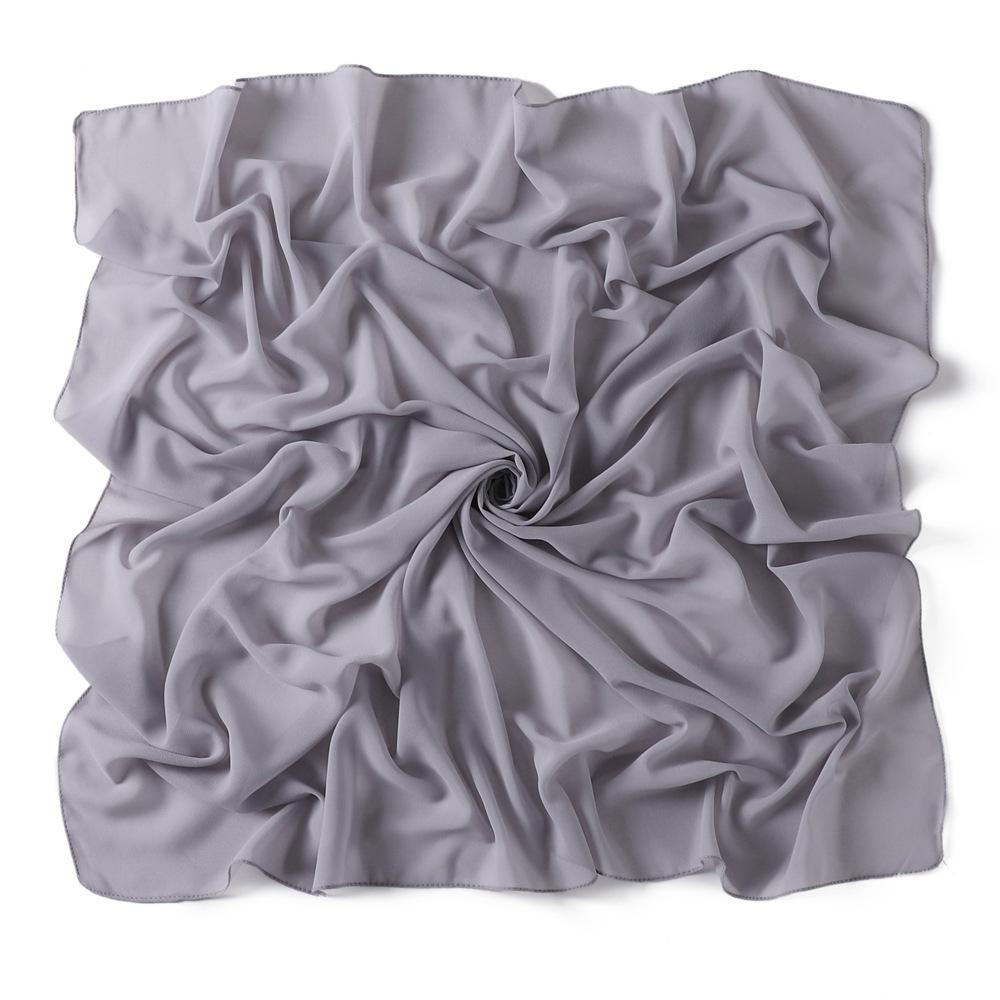 Solid Pearl Chiffon Women Scarf New Summer Girls Sunscreen Thin Scarves Soft Shawl Foulard Viscose Spring Lady Wrap Shawls